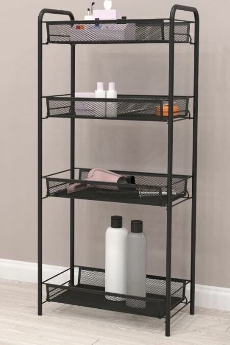 Этажерка для ванной Ладья 24 черный Э 556 Ч