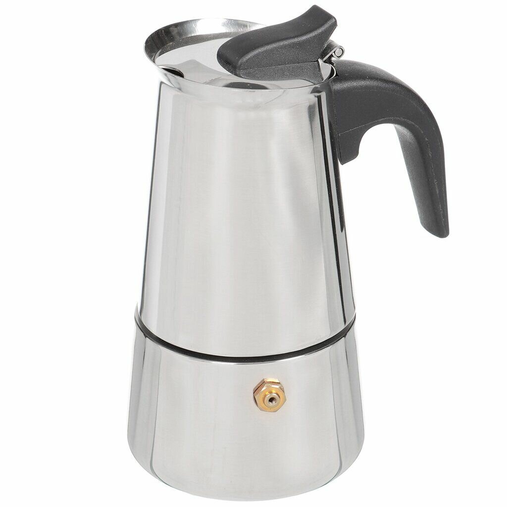 Кофеварка КНР гейзерная, нержавеющая сталь, 0,1 л