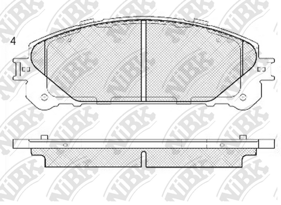 Колодки передние NIBK PN1845