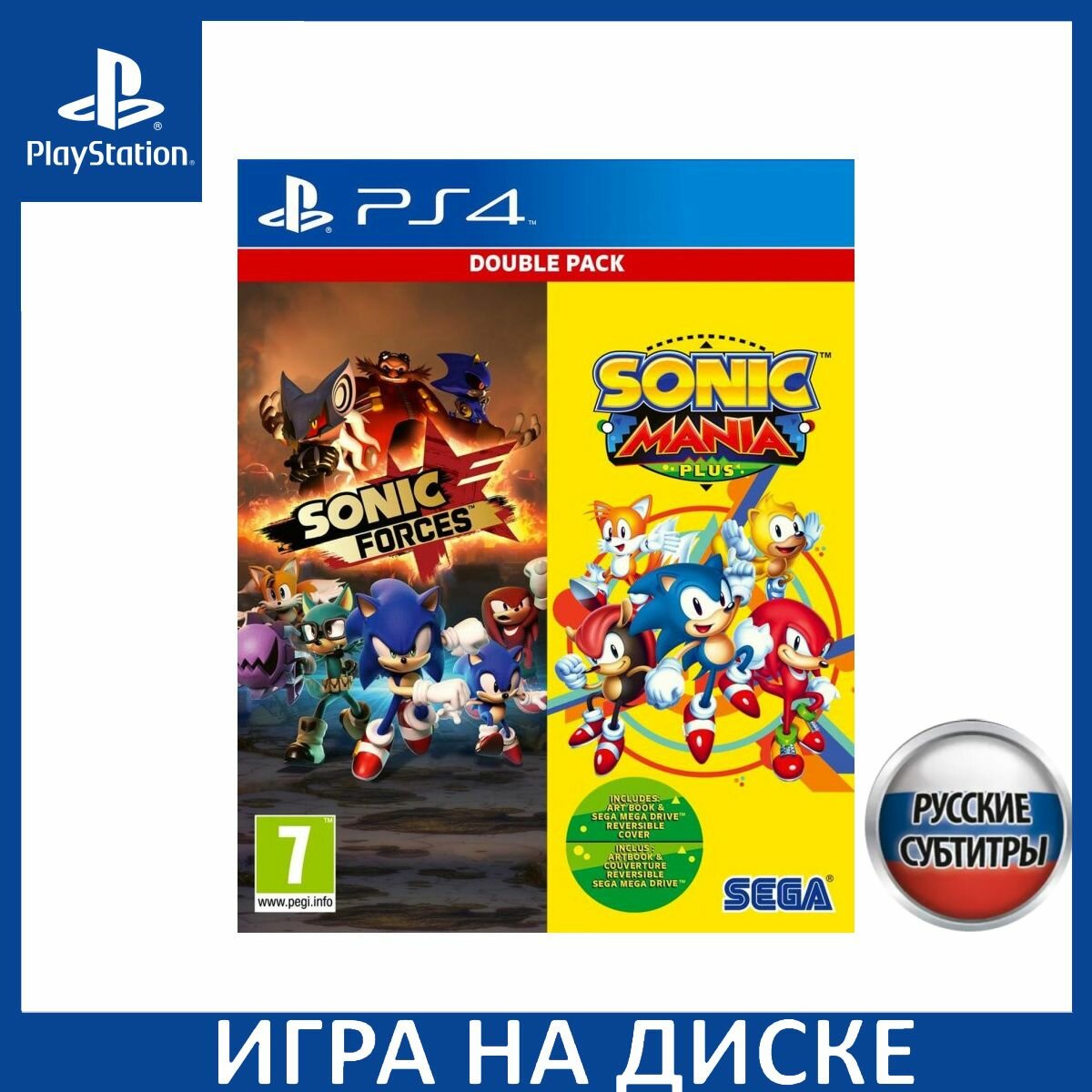 Игра Sonic Forces Sonic Mania Plus PS4 Русская Версия Диск на PlayStation 4