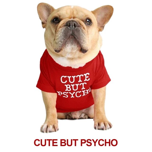 Футболка для собак French Bulldog из полиэстера S, Red B