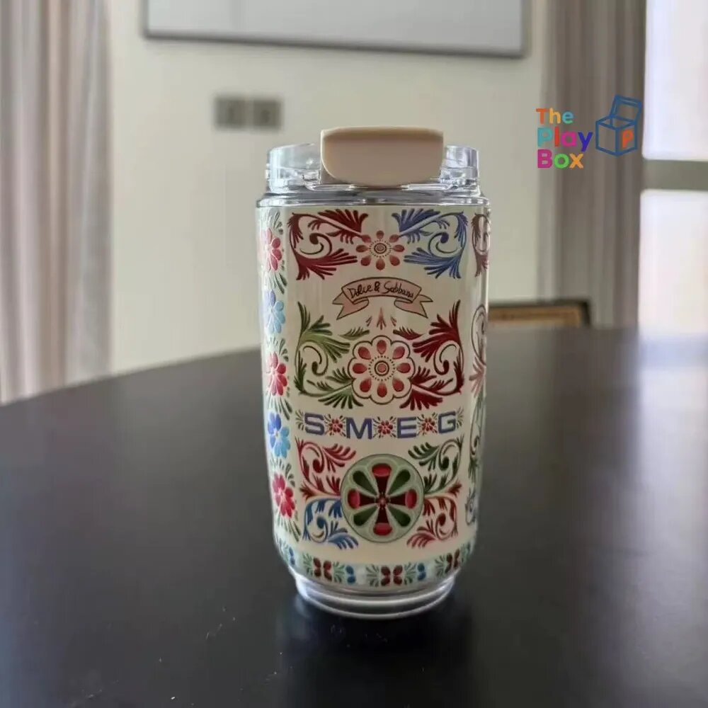 Термокружка Smeg Dolce&Gabbana, 240 мл, нержавеющая сталь, крышка