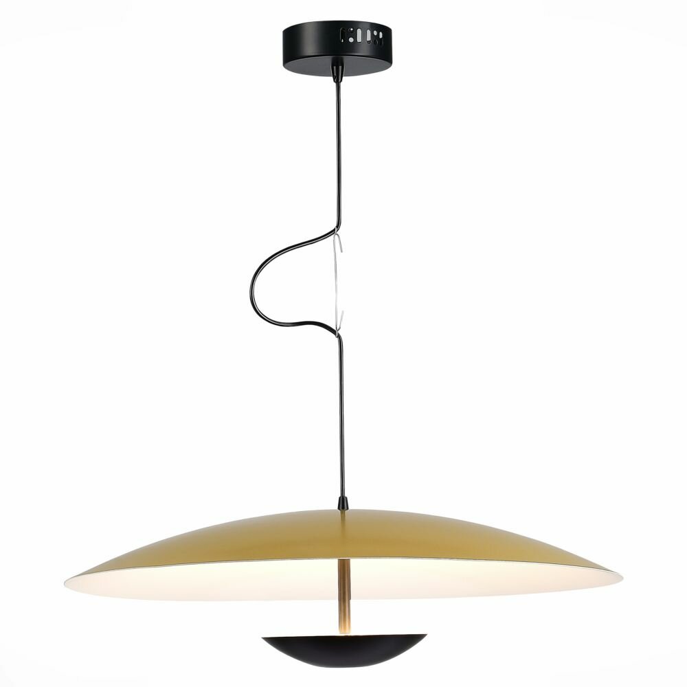 SL6502.213.01 Светильник подвесной ST-Luce Золотистый, Черный/Золотистый LED 1*40W 3000K.