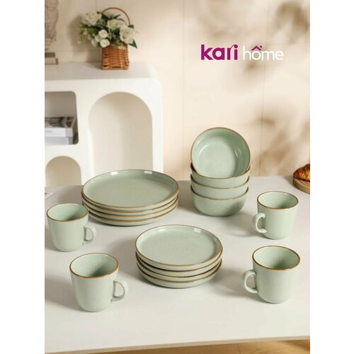 фото Сервиз посуды столовый на 4 персоны kari home