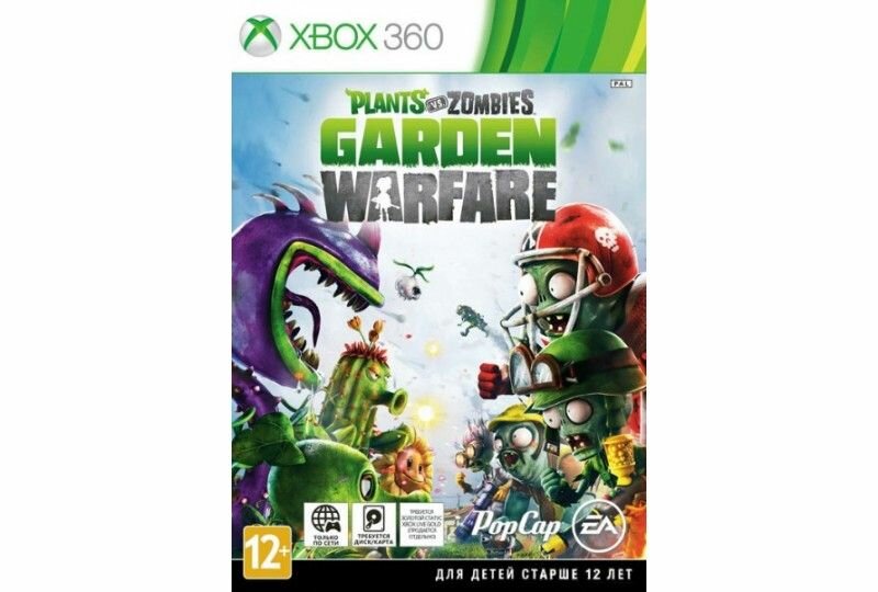 Игра Plants vs Zombies: Garden Warfare. Издание на диске. Английская версия на xbox 360.