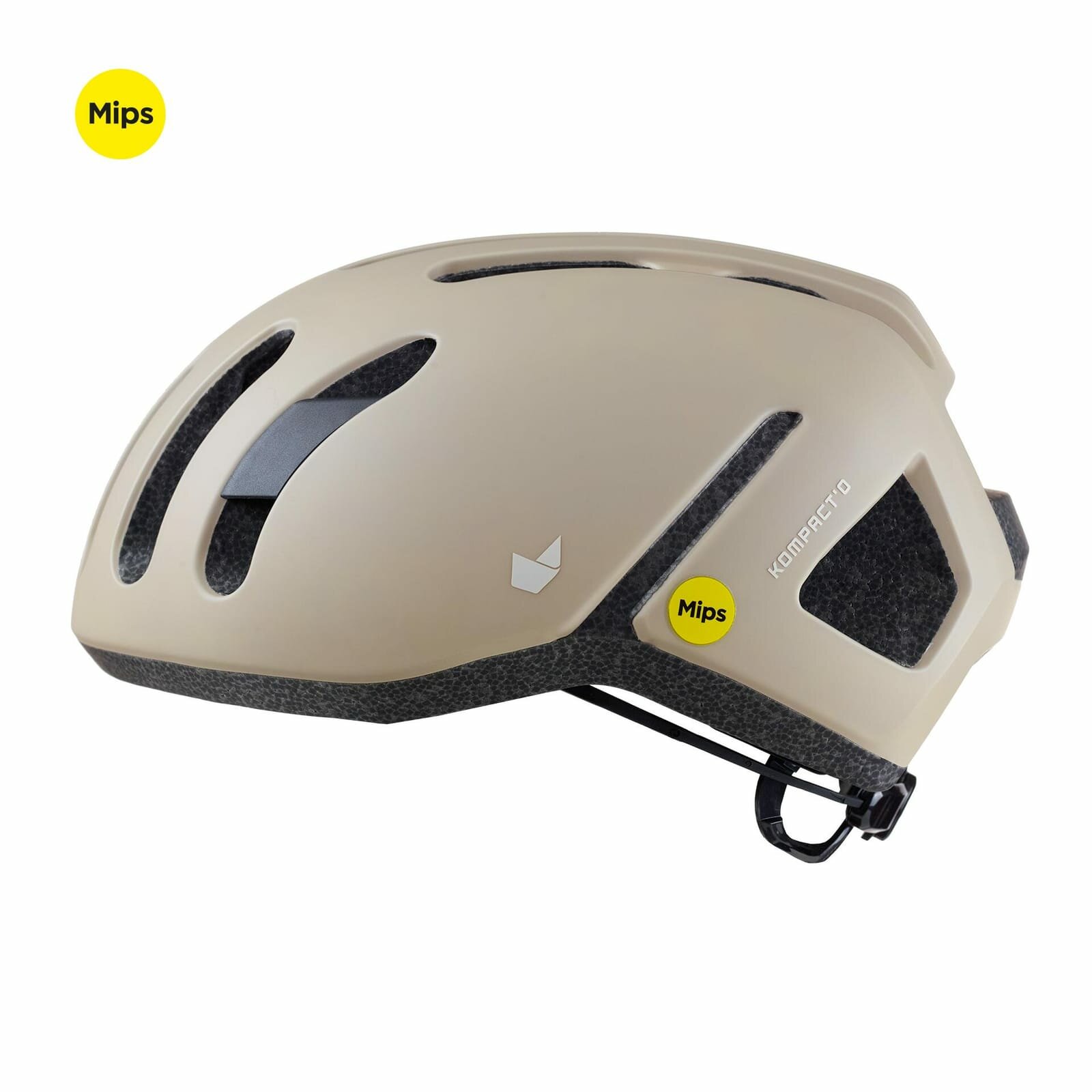 DECATHLON шлем защитный CATLIKE Whisper II, бежевый/серый, размер L, 59-62 см