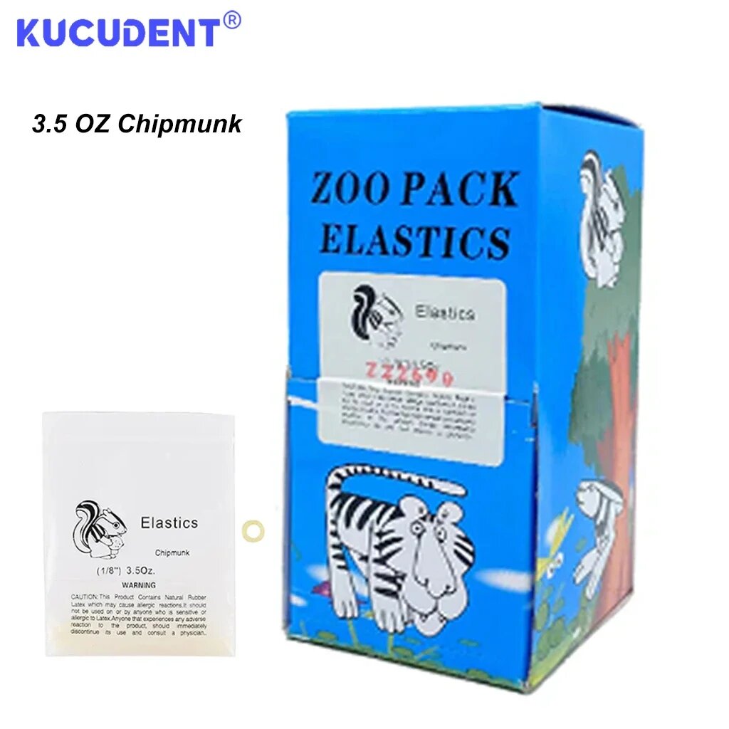 Стоматологические резинки Zoo Pack 3.5oz Chipmunk