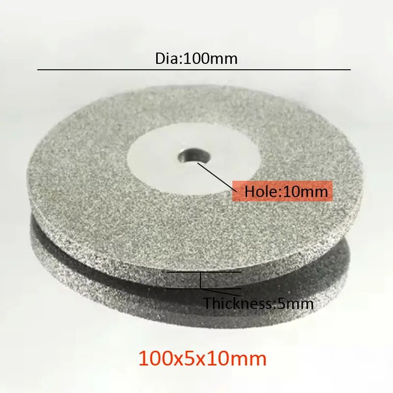 Алмазный шлифовальный диск 100 мм, 100x5x10mm, Grit: 45
