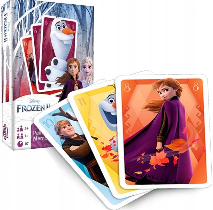 Настольная игра Shuffle Холодное сердце 2, Черный Петр Мемо, карточная игра 2 в 1 для детей, разноцветный