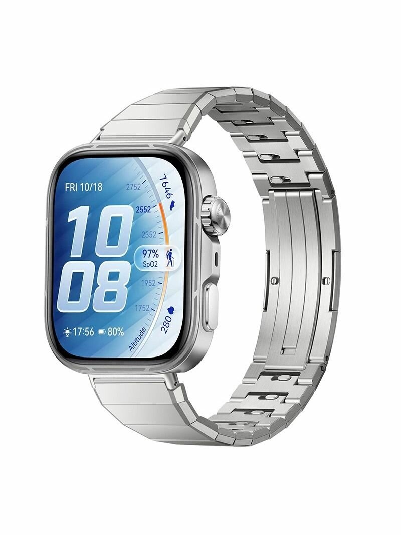Подходит для Huawei Band Fit 5 Pro Band Маленькая талия Титановая металлическая группа Huawei Band Fit3 4 5