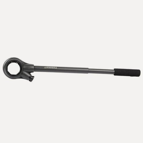 Изображение товара Трещотка для клуппов STAYER 1/4"-1 1/4", ручка 620 мм, двухкомпонентная ручка