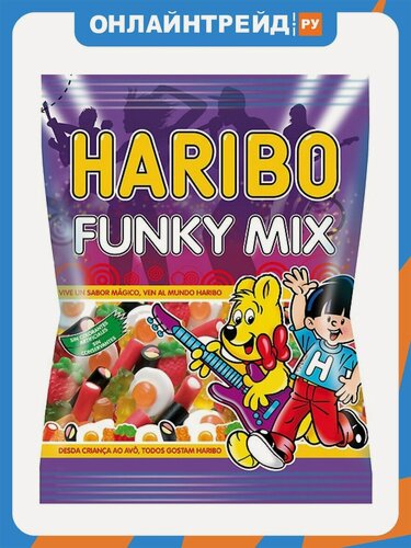 Изображение товара Жевательный мармелад Haribo Звездный микс 100 г