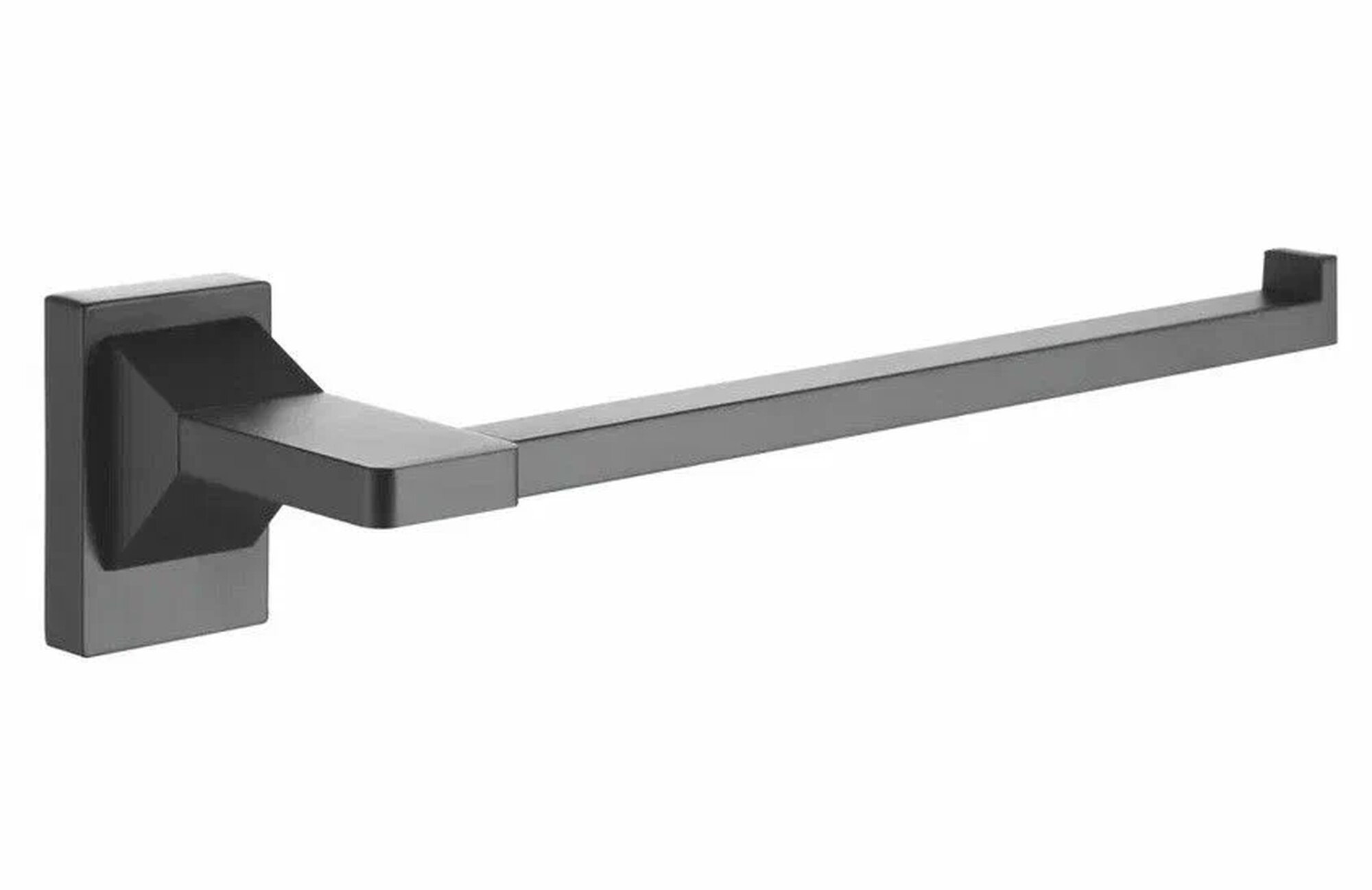 Держатель полотенца ROSE RG16H/RG1606H, черный, латунь, крепление на шурупы, 1 шт