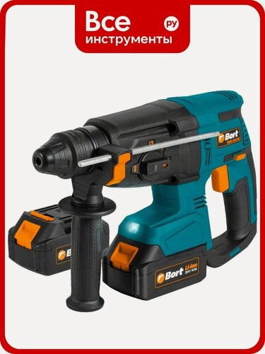 Изображение товара Аккумуляторный перфоратор BORT BHD-20Li-BL, Аккумуляторный перфоратор bort bhd-20li-bl 93412697 работает в трех режимах