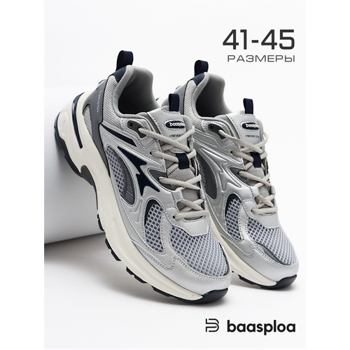 фото Кроссовки baasploa retro-running, размер 43, серый