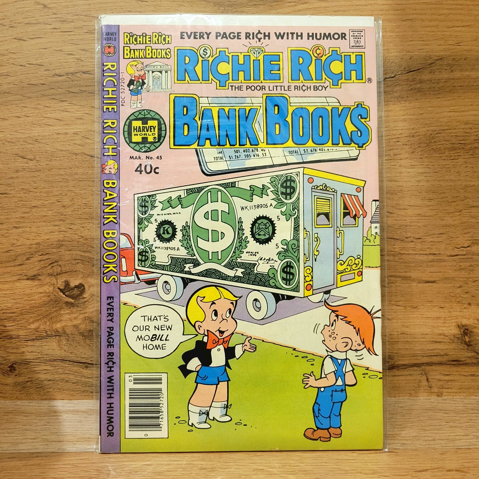 Раритетный Комикс Richie Rich Bank Books #45. 1975 Год. Комикс (сингл) на английском языке