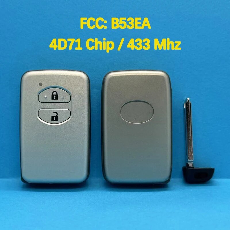 CN007285 Aftermarket 2 кнопки умный дистанционный ключ FCC B53EA 4D71 чип 433 МГц без ключа Go для Toyota LAND CRUISER 2008+