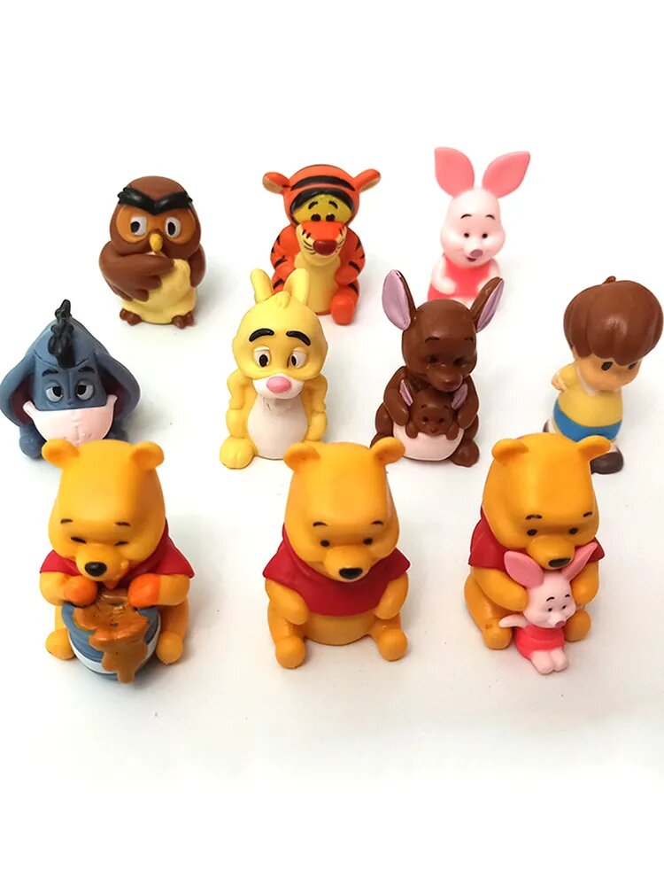 Набор фигурок животные Винни Пух / аниме Фигурки winnie pooh 10шт Детские игрушки