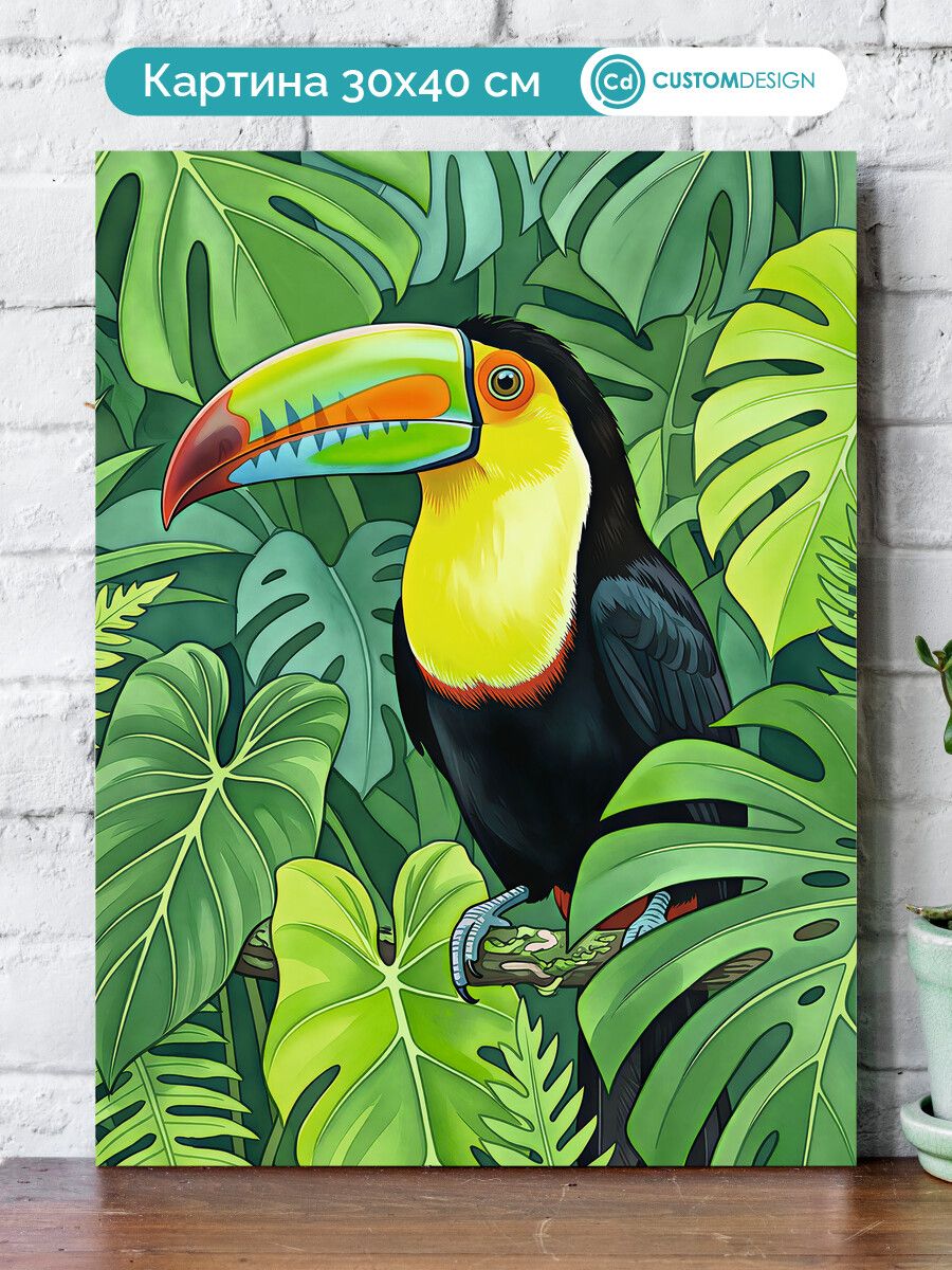 Картина на стену для интерьера Птицы 30x40 см