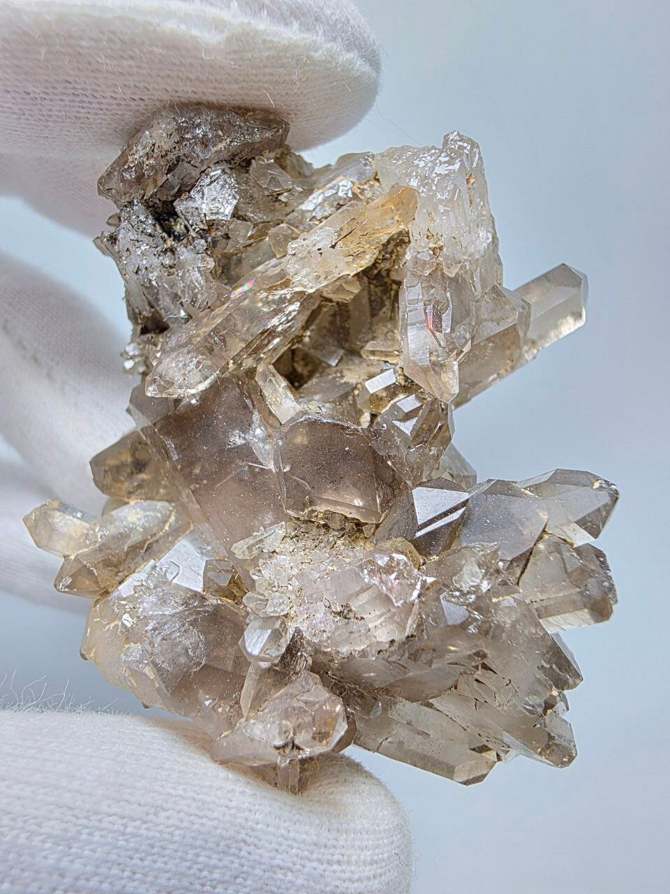 Щётка кристаллов дымчатого кварца 50 мм, 44 г