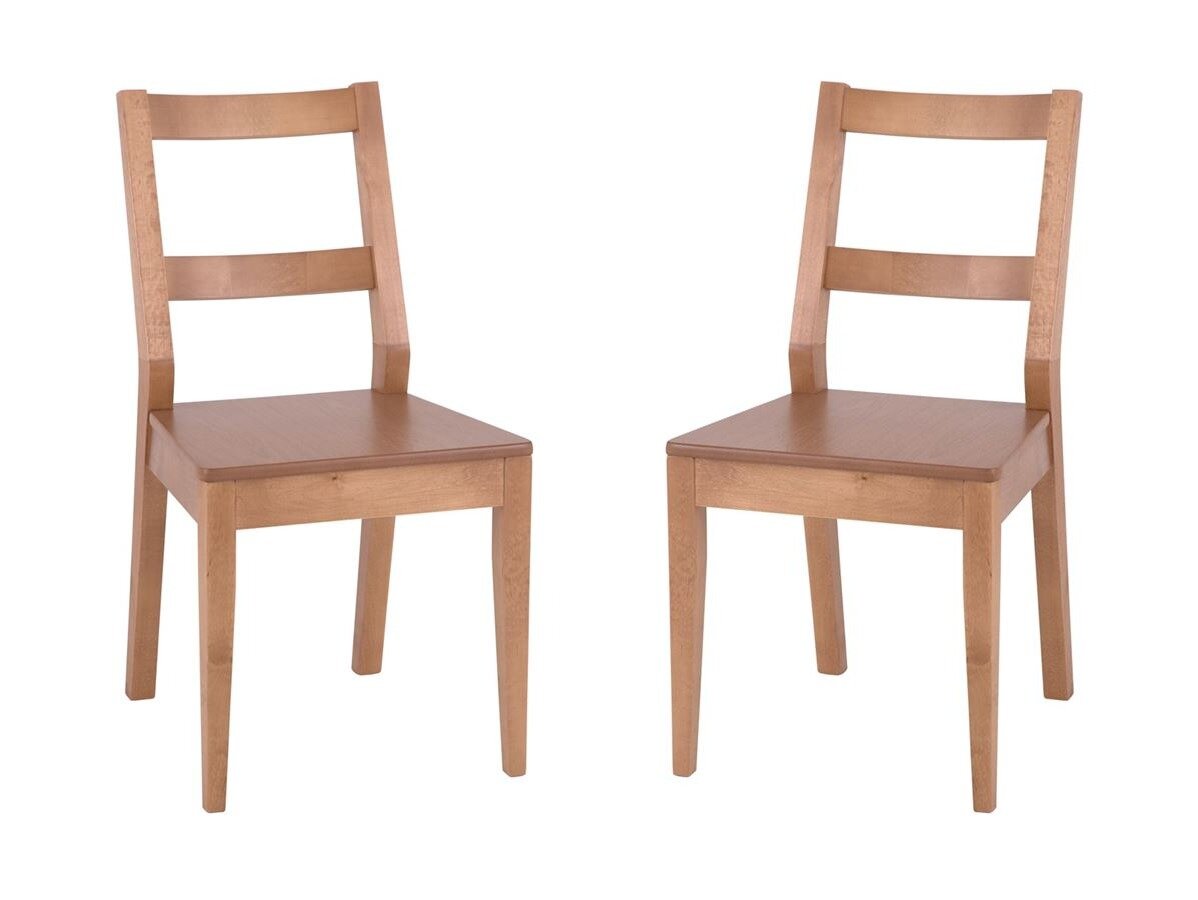Комплект из 2-х стульев Крафт жесткий (цвет Светлый орех)