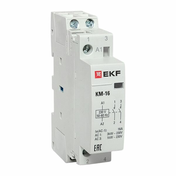 Контактор модульный КМ 16А 2NО (1 мод.) EKF PROxima