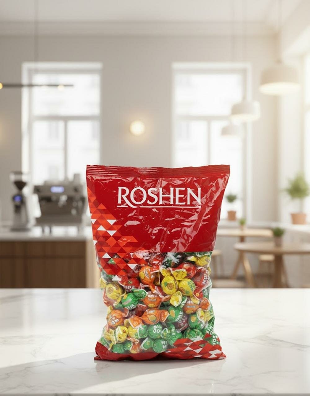 Карамель Roshen «Бим-Бом» с хрустящей текстурой и сладким вкусом, 1 кг