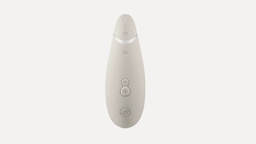 Изображение товара Клиторальный стимулятор Womanizer Premium 2 серый бесконтактный вакуумно-волновой вибратор для клитора