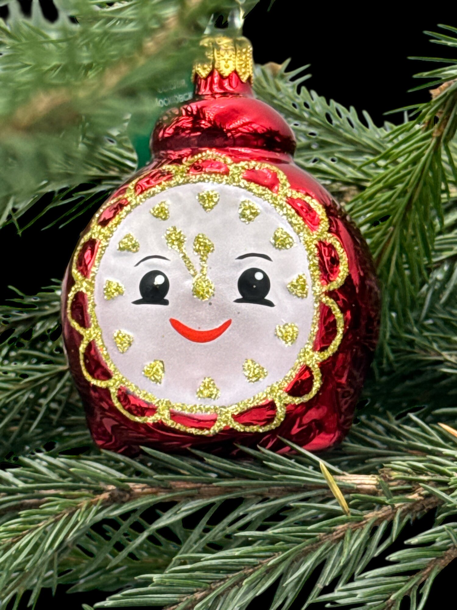 Елочная игрушка "Часы"