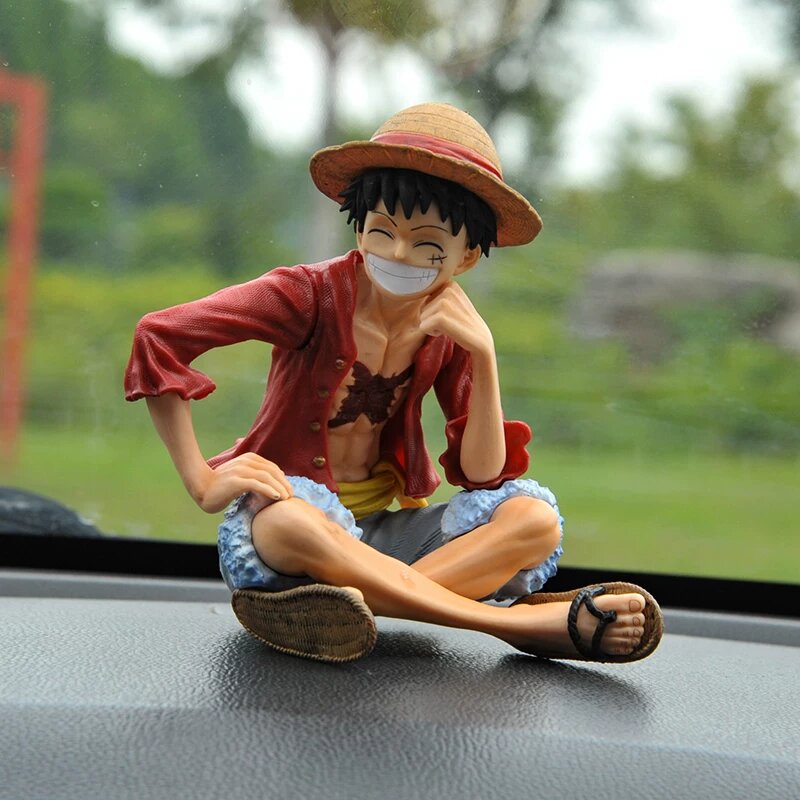 Автомобильная фигурка улыбающегося Луффи из One Piece, декорация для приборной панели автомобиля