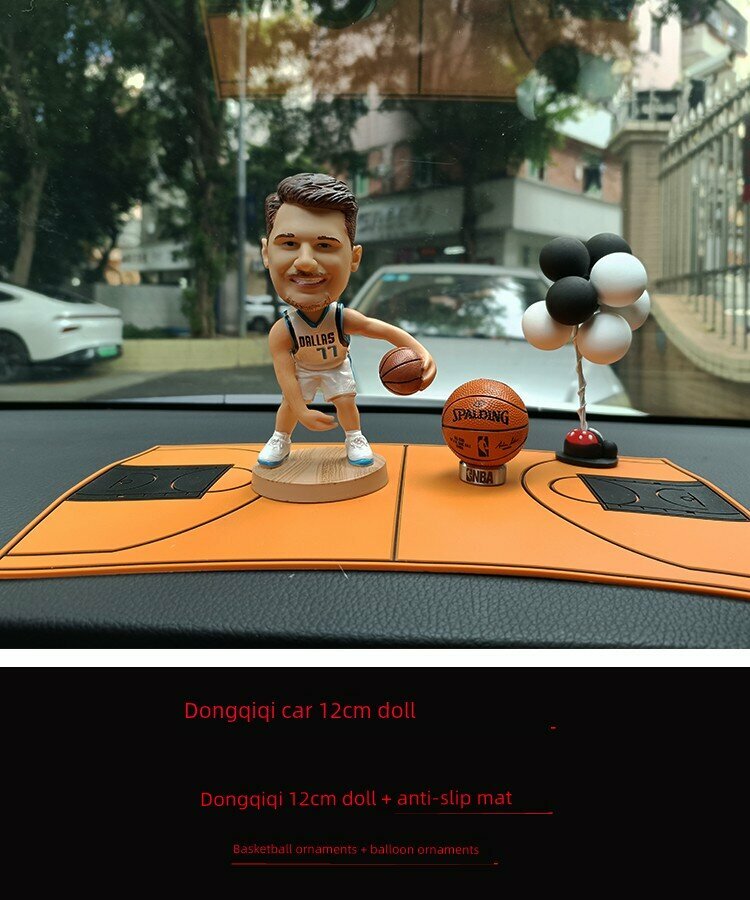 Фигурка Луки Дончича 12 см, набор для салона авто, коллекционная модель НБА для оформления автомобиля