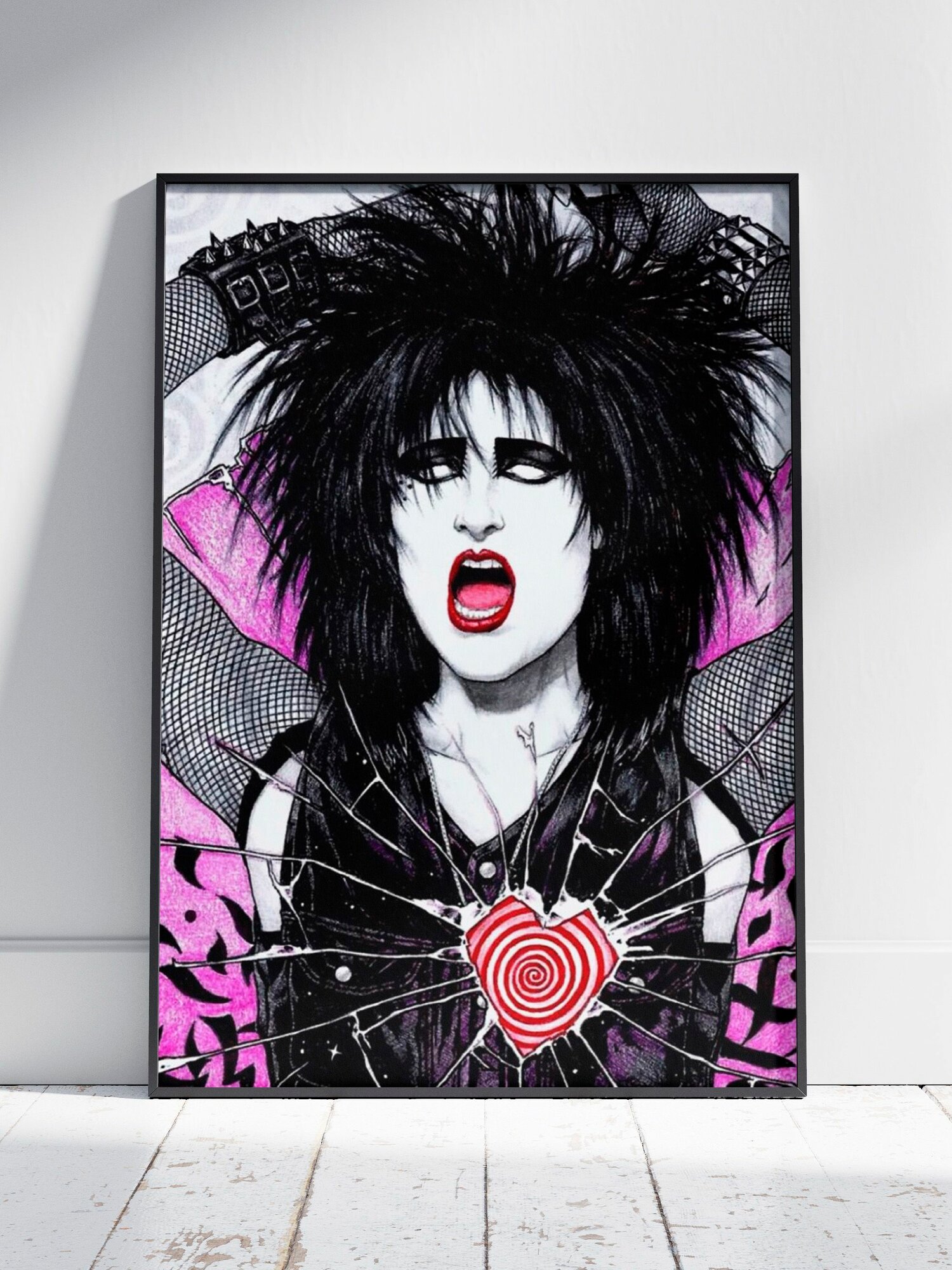 Плакат на стену для интерьера Сьюзи и Баньши (Сьюзи Сью - Siouxsie Sioux 12) - Постер по музыке и артисту формата A4 (21x30 см)