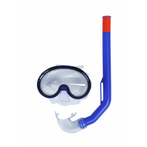 Набор для плавания детский ONLYTOP маска, трубка, цвет синий