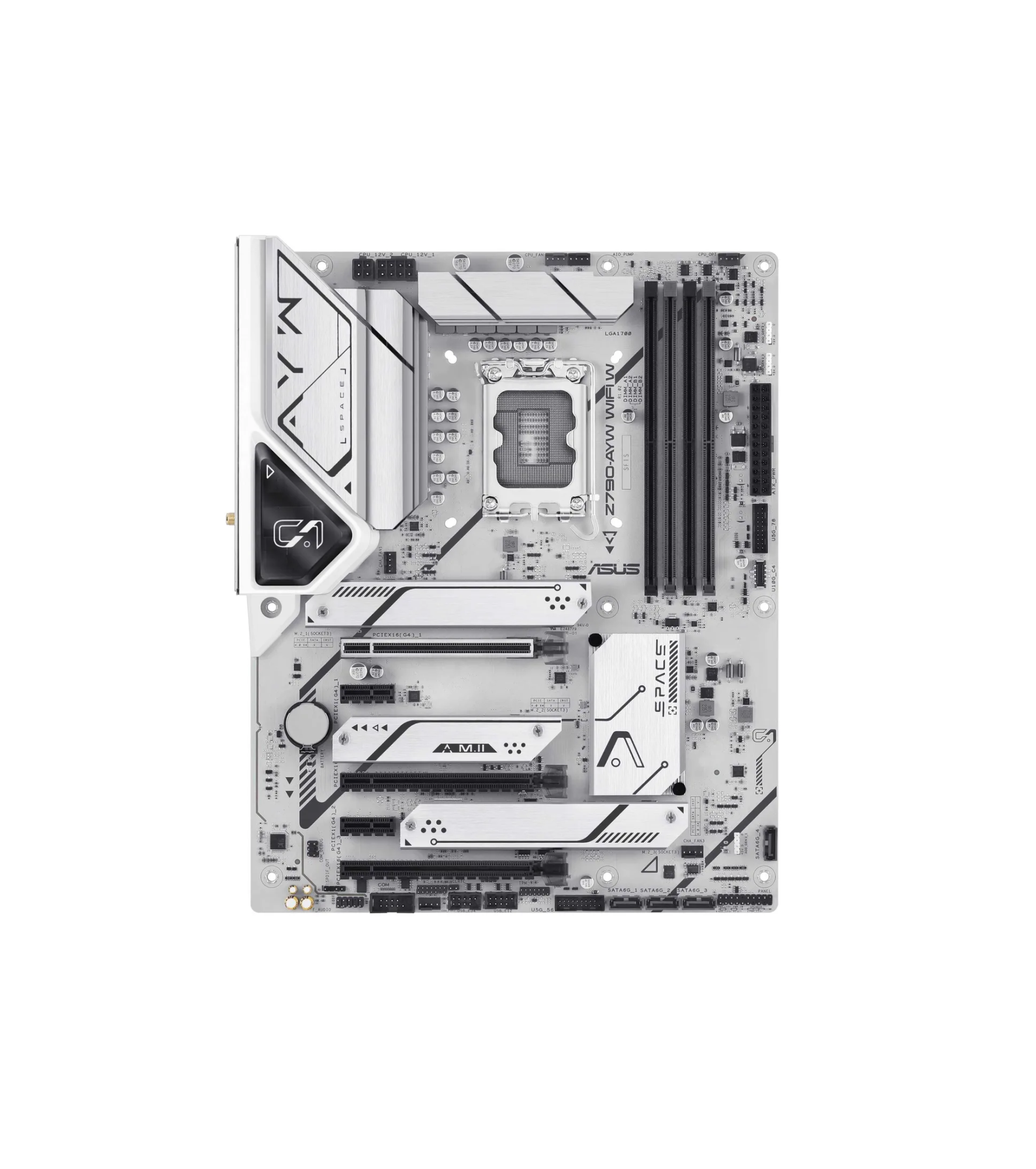 Материнская плата ASUS Z790 AYW WiFi7 White LGA1700, Z790, 4xDDR5, M.2, PCI-E 5.0, ATX