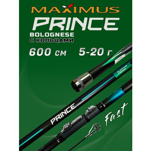 Удочка для рыбалки Maximus PRINCE BOLOGNESE 600 6.0 м, удочка с кольцами, удилище поплавочное