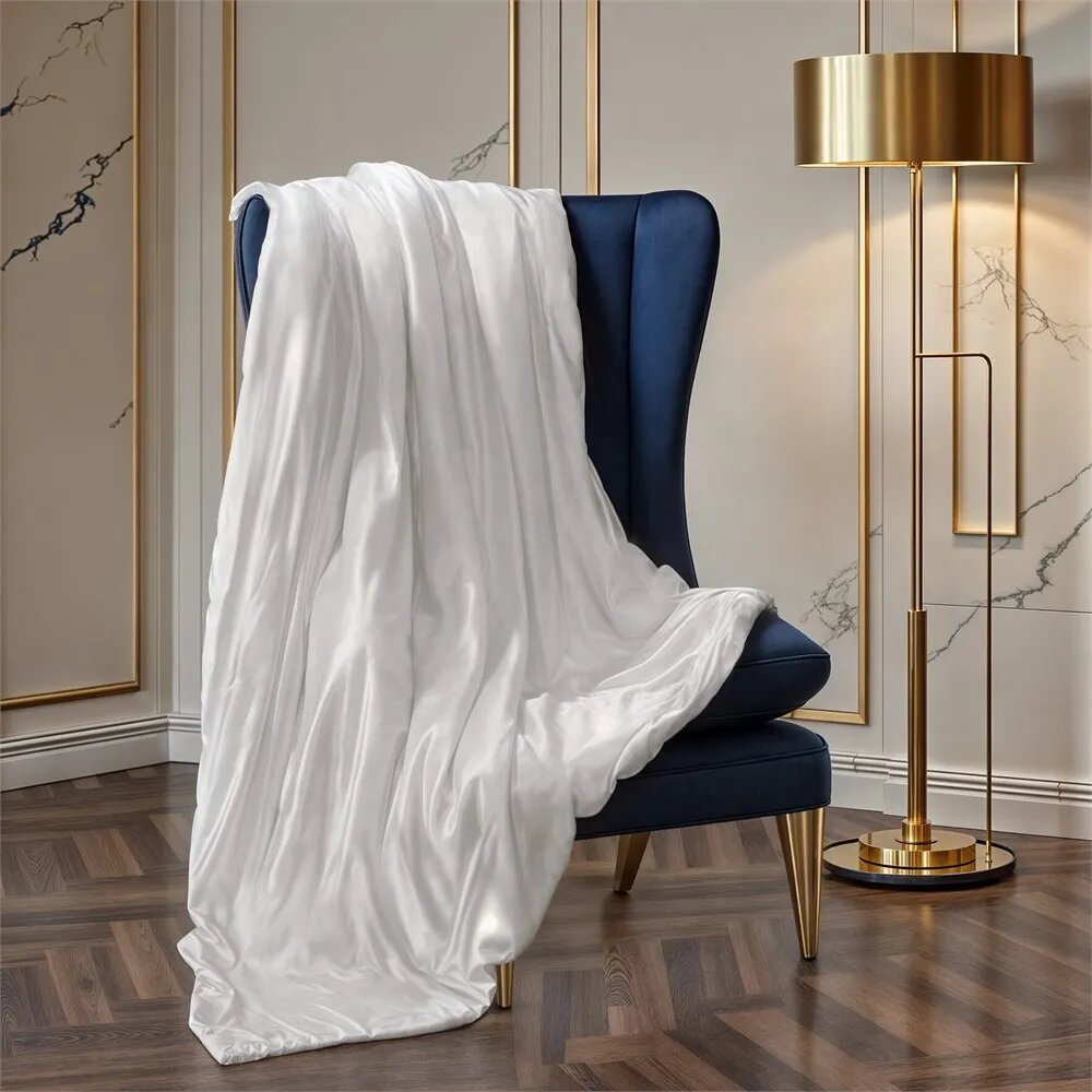 LUXURY SILK IVORY / роскошный шелк айвори 200х220 1300 г Одеяло шелковое всесезонное
