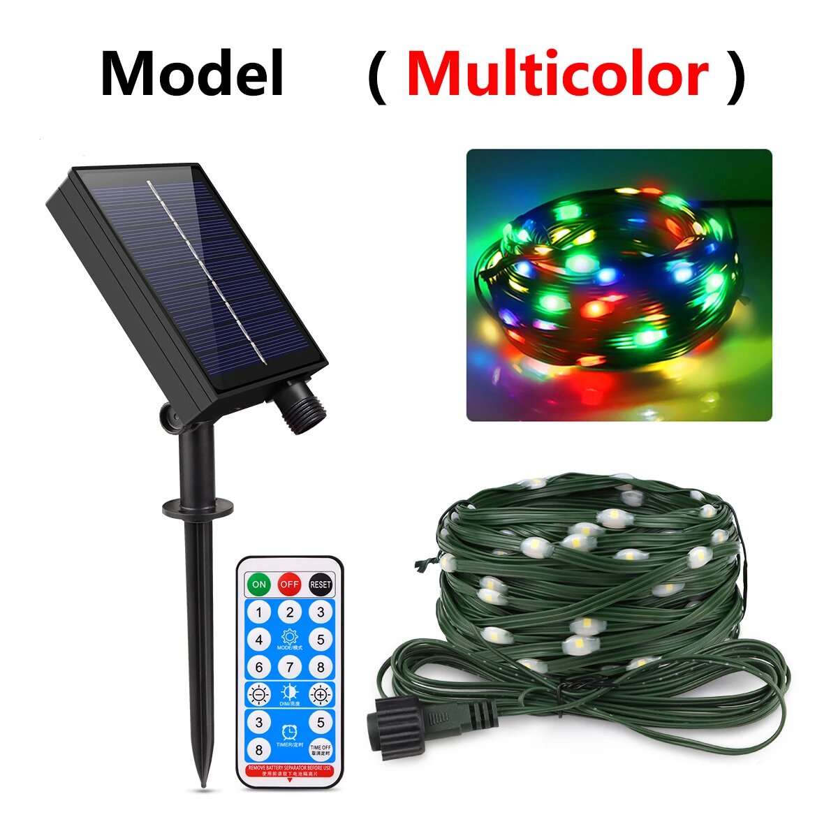 Солнечная гирлянда Multicolor 50M 400LED