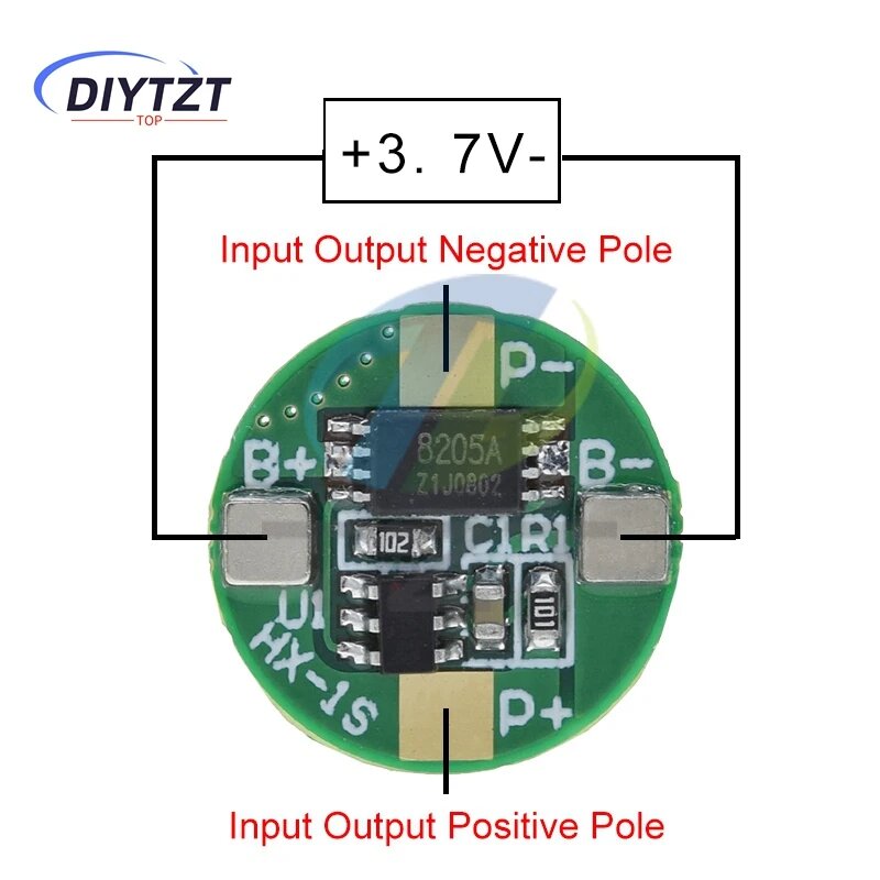 DIYTZT 1S 3.7V 2.5A TZT 14500 литиевая батарея 5PCS