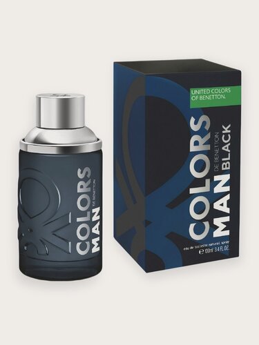 Изображение товара BENETTON Colors de Benetton Black men туалетная вода мужская 100 мл edt / Бенеттон Блэк мужской парфюм