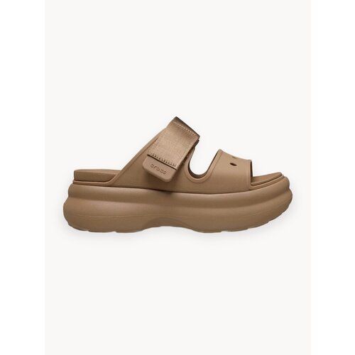 фото Шлёпанцы crocs soho two strap, размер w9 us, коричневый