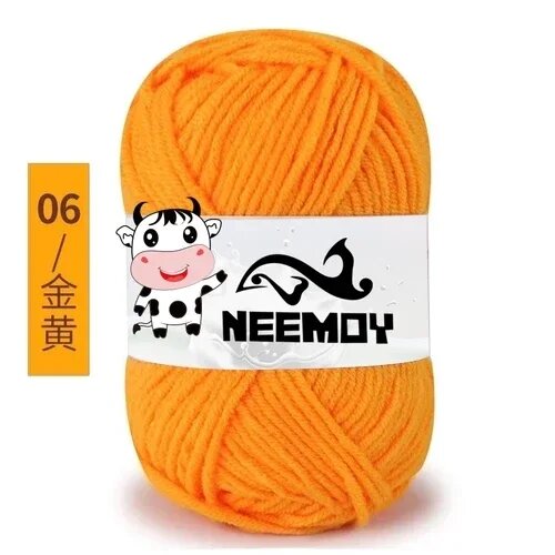 Neemoy пряжа для вязания 25г Оранжевый, 06-1pc-25g