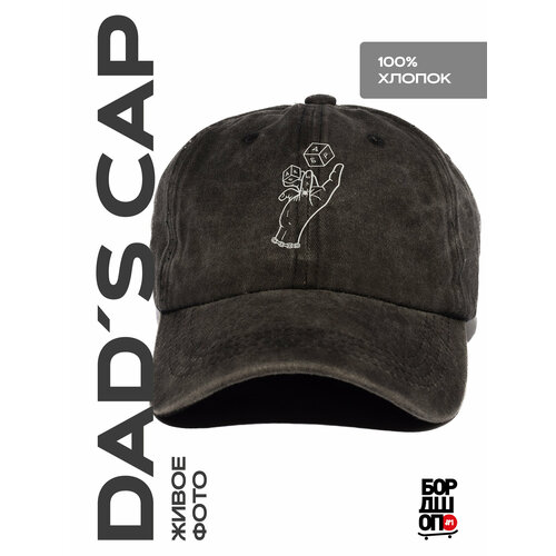 фото Бейсболка бордшоп#1 deadcap для мужчин и женщин, размер 60, черный