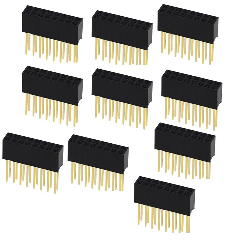 Разъемы гнезда ChengHaoRan 2.54мм 11мм 2*2 3P 4P 5P 6P 8P 2X8P 10PCS