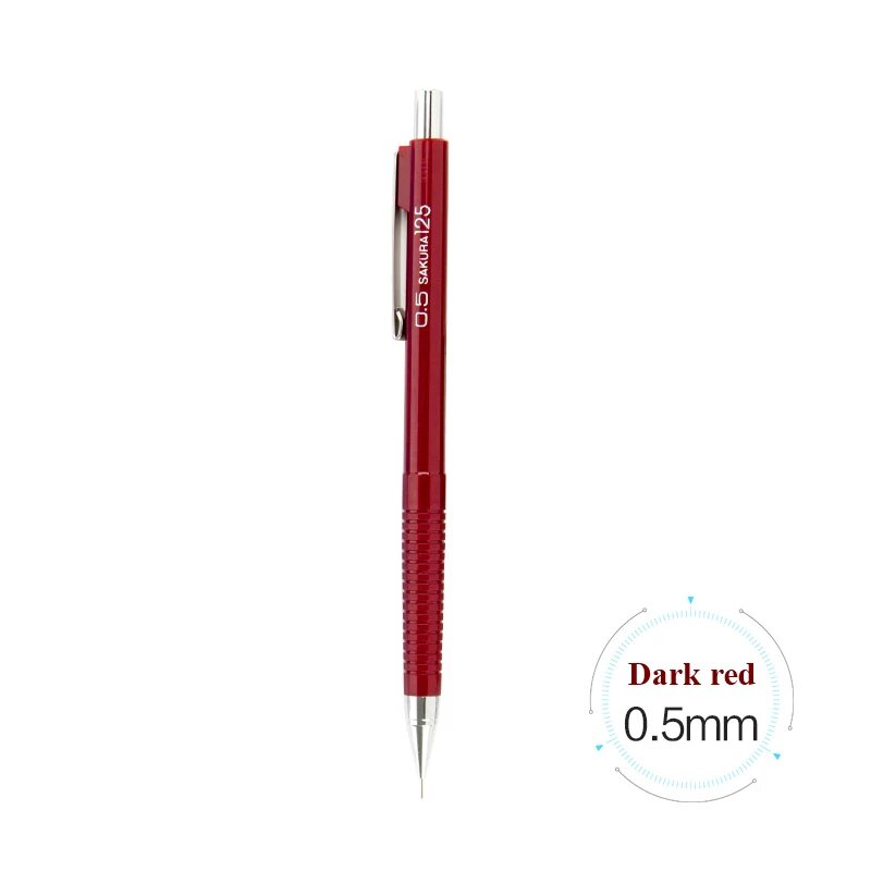 Механический карандаш 0.5mm Dark red, красный