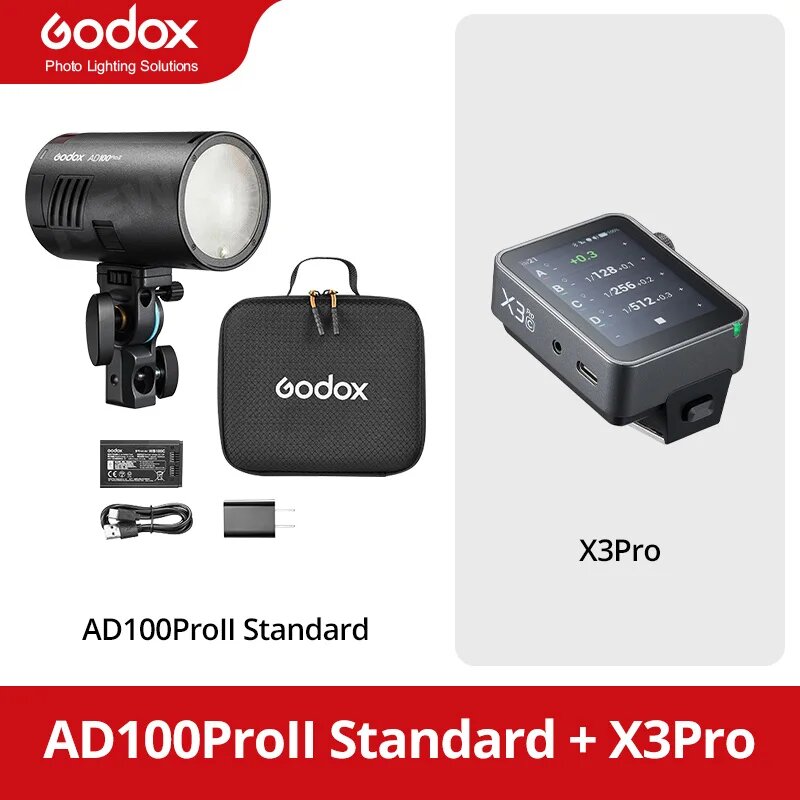 Вспышка Godox 100 Вт for Nikon AD100PROII and X3PRO