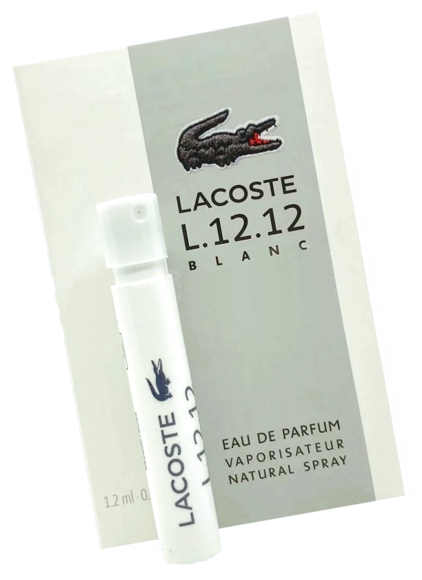 Парфюм в миниатюре: Парфюмерная вода Lacoste Eau De Lacoste L 12 12 Blanc Pure пробник 1.2 / Лакост Л 12 12 Бланк сэмпл