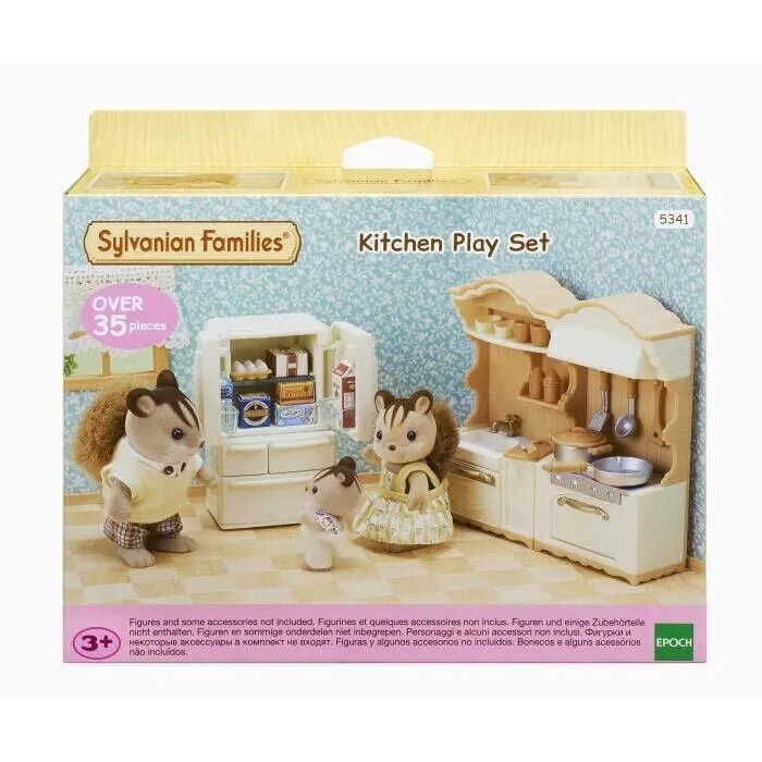 Игровой набор Sylvanian Families Кухня, 5341, Набор из 30+ предметов