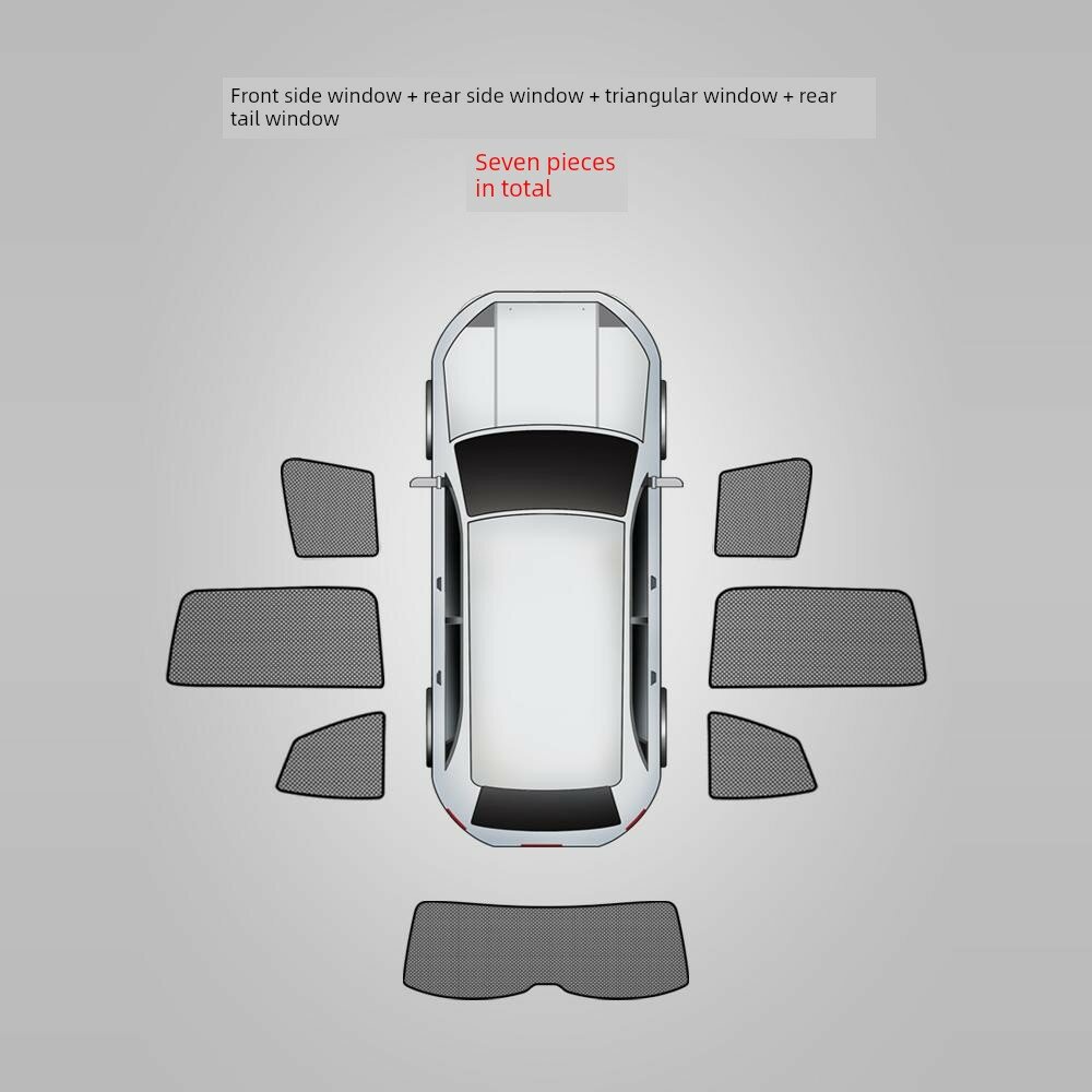 Солнцезащитные козырьки для 7 окон Toyota Prius 2009-2015 Серии 30, полный комплект, защита от УФ