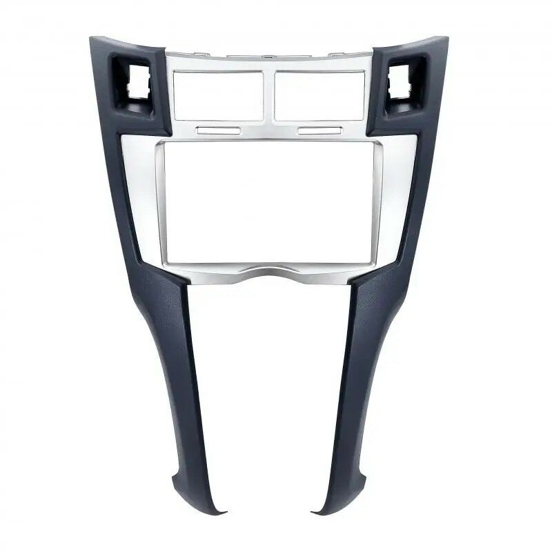 7-дюймовая рамка для навигационной панели Toyota Yaris 2005-2011, Vitz и Platz - черно-серебристый