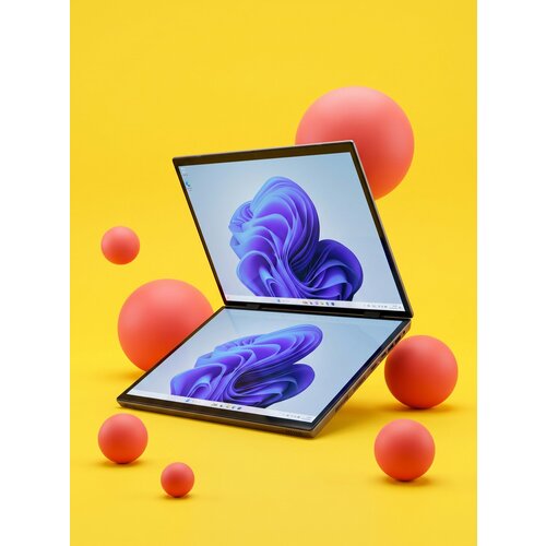 фото Ноутбук для работы с 2 сенсорными экранами, 16gb ddr4, 256gb ssd, windows 11 pro expecomp
